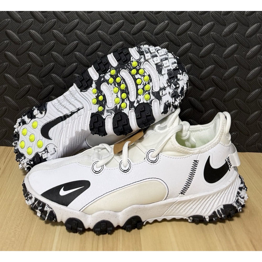 Nike Future Field Turf Baseball Shoes DJ6949-103 White Black Youth Size 6Y NEW